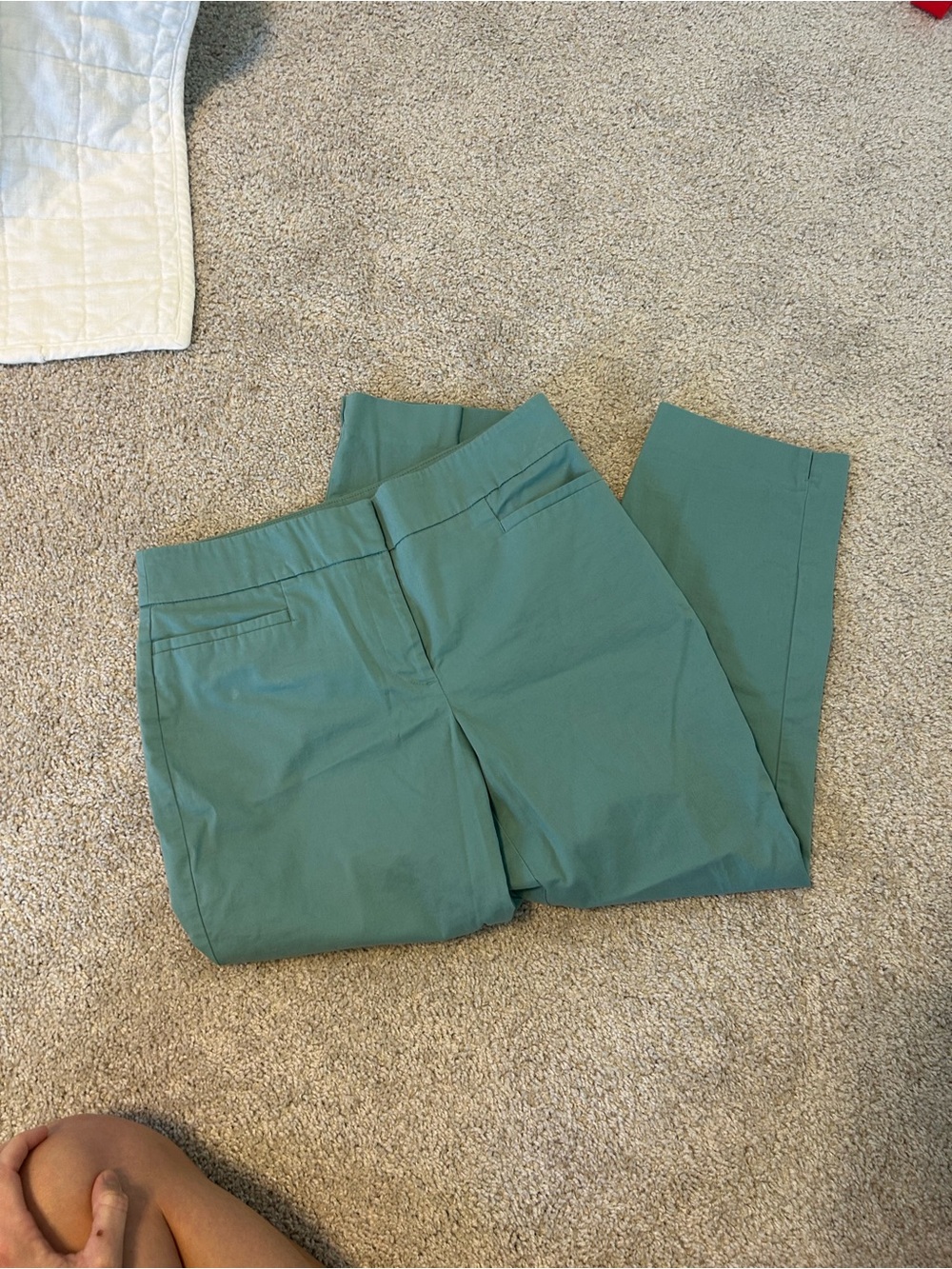 Ann Taylor Factory Crop Cotton Dress Pants